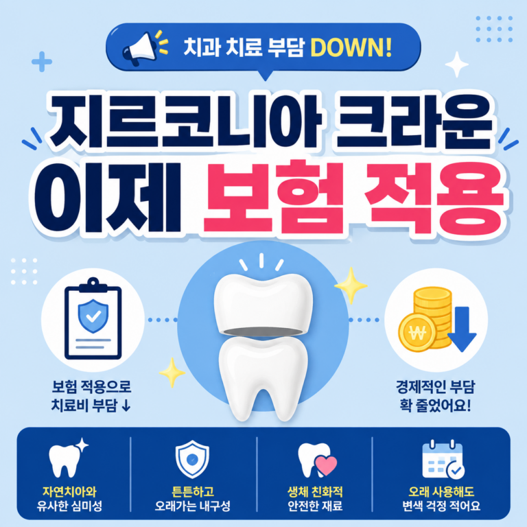 지르코니아 크라운 보험적용