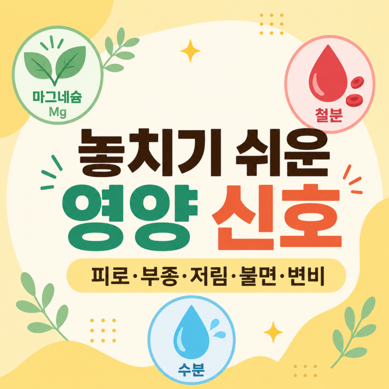 피곤하고 붓고 저리다면
