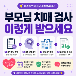부모님 치매 검사, 어디서 어떻게 받아야 할까요 6 부모님 치매 검사 안내