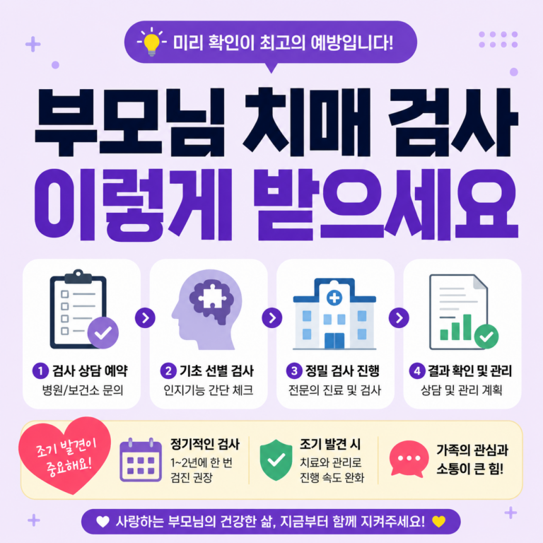 부모님 치매 검사 안내