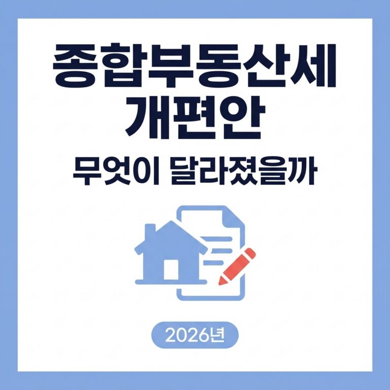 종합부동산세 개편안