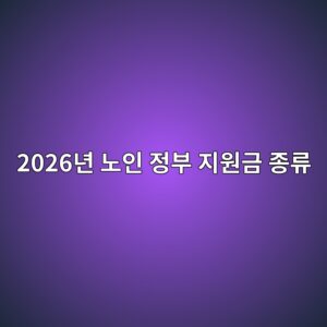 2026년 노인 정부 지원금 종류, 모르면 손해 보는 핵심 4가지 총정리 12 2026eb8584 eb85b8ec9db8 eca095ebb680 eca780ec9b90eab888 eca285eba598 1788094875