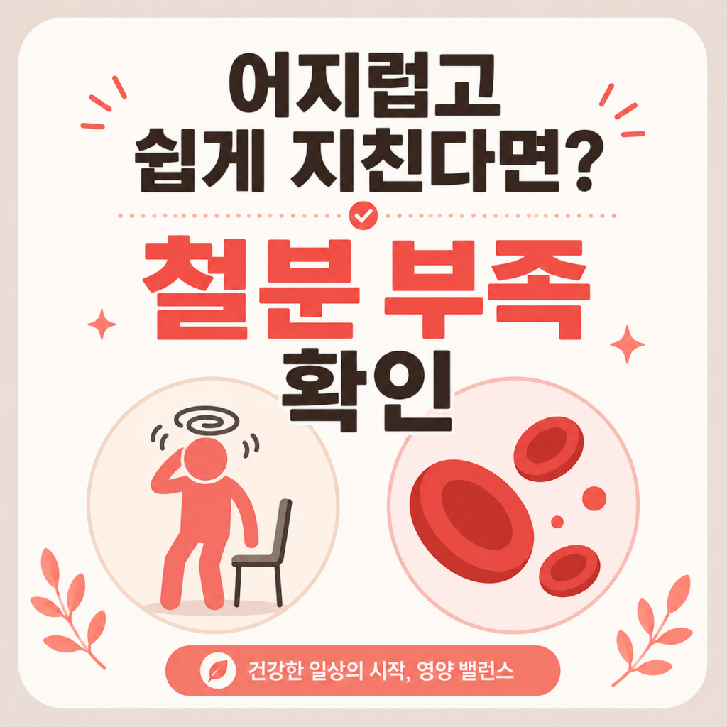 철분 부족과 어지러움 증상