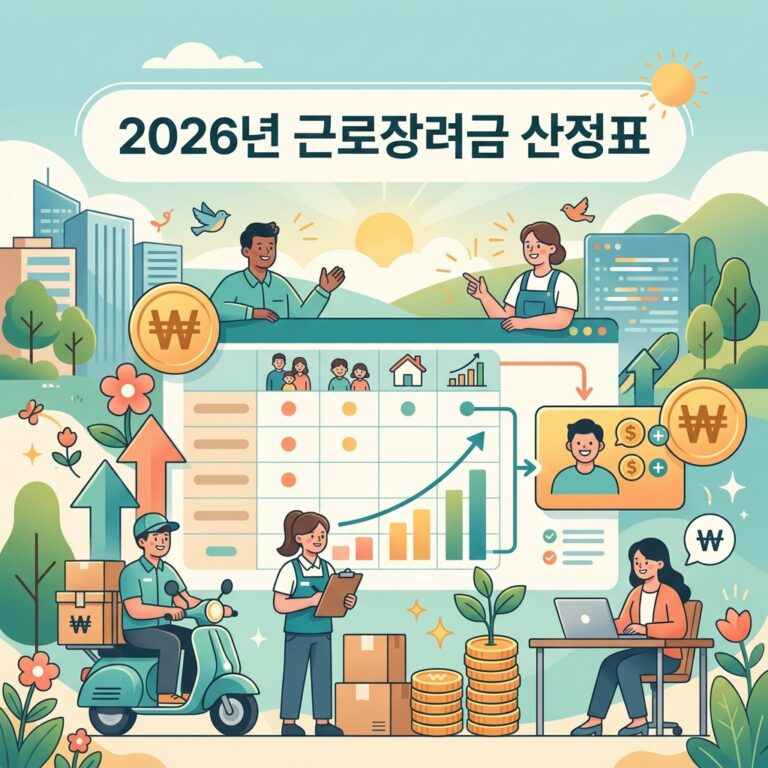 ai thumbnail illustration 2026년 근로장려금 산정표 1786130716