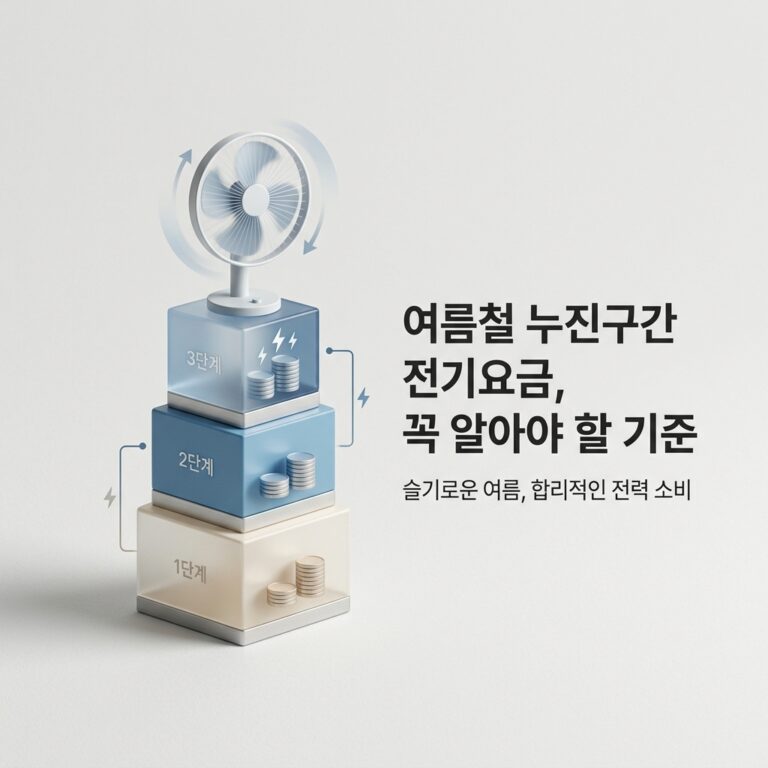 ai thumbnail minimal 여름철 누진구간 전기요금 꼭 알아야 할 기준 1786216075