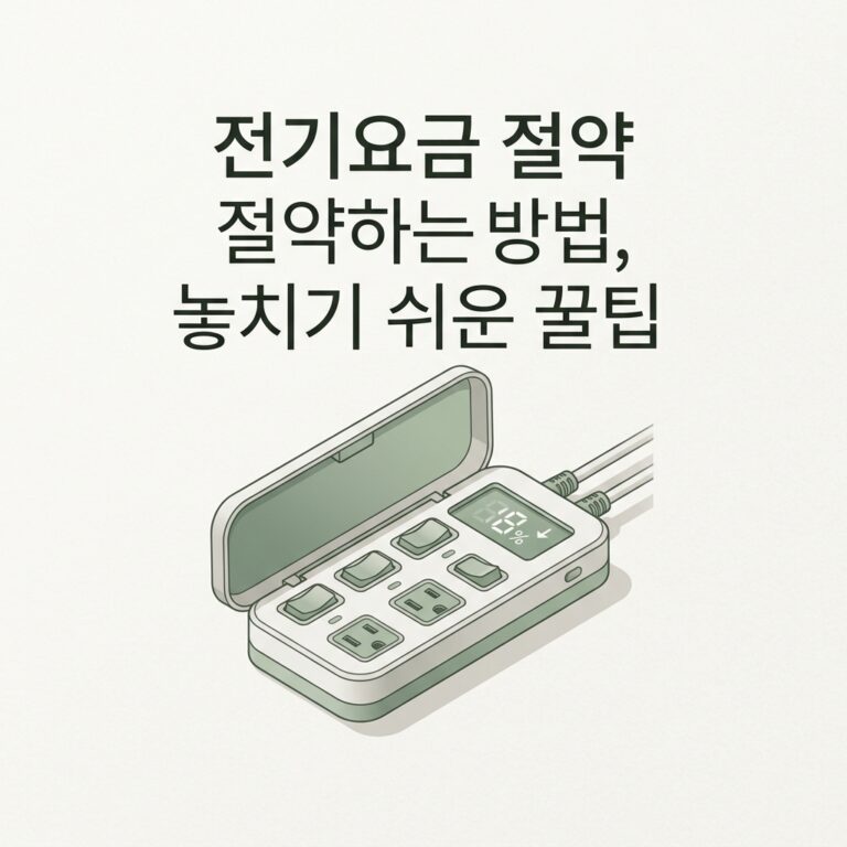 ai thumbnail minimal 전기요금 절약 절약하는 방법 놓치기 쉬운 꿀팁 1786217416