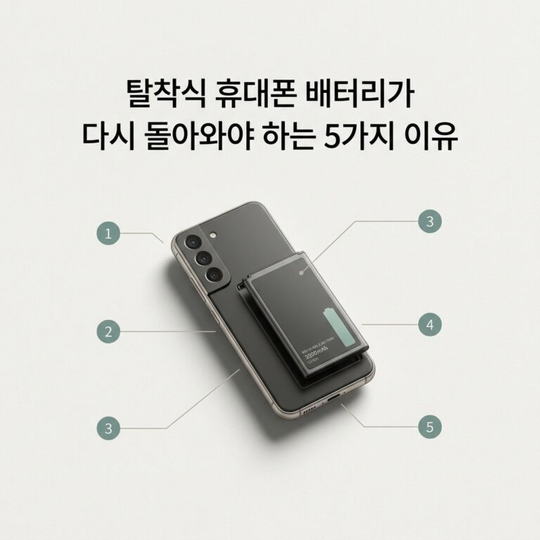 ai thumbnail minimal 탈착식 휴대폰 배터리가 다시 돌아와야 하는 5가지 이유 1786240906