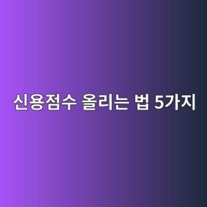 신용점수 올리는 법 5가지, 6개월이면 등급이 바뀝니다 10 ec8ba0ec9aa9eca090ec8898 ec98aceba6aceb8a94 ebb295 5eab080eca780 1788150795