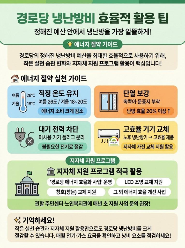 경로당 냉난방비 지원, 얼마나 받을 수 있을까 3 경로당 냉난방비 비용 효율적인 활용 팁