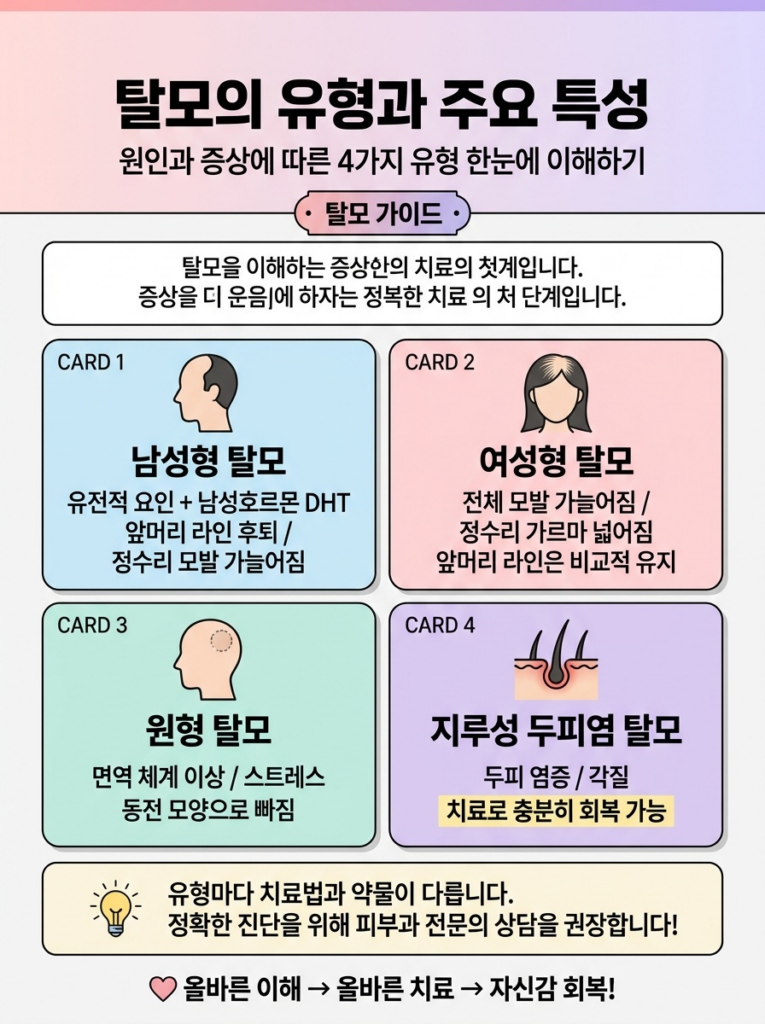 탈모의 유형과 주요 특성 이해하기