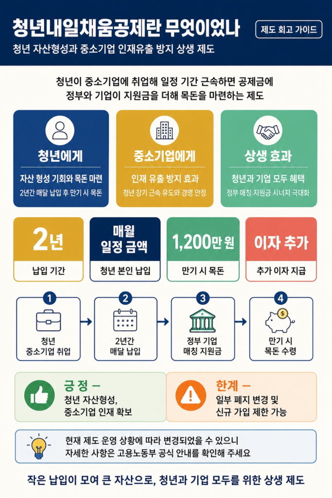 청년내일채움공제, 지금 가입할 수 있을까? 2026년 최신 현황 총정리 1 청년내일채움공제란 무엇이었나