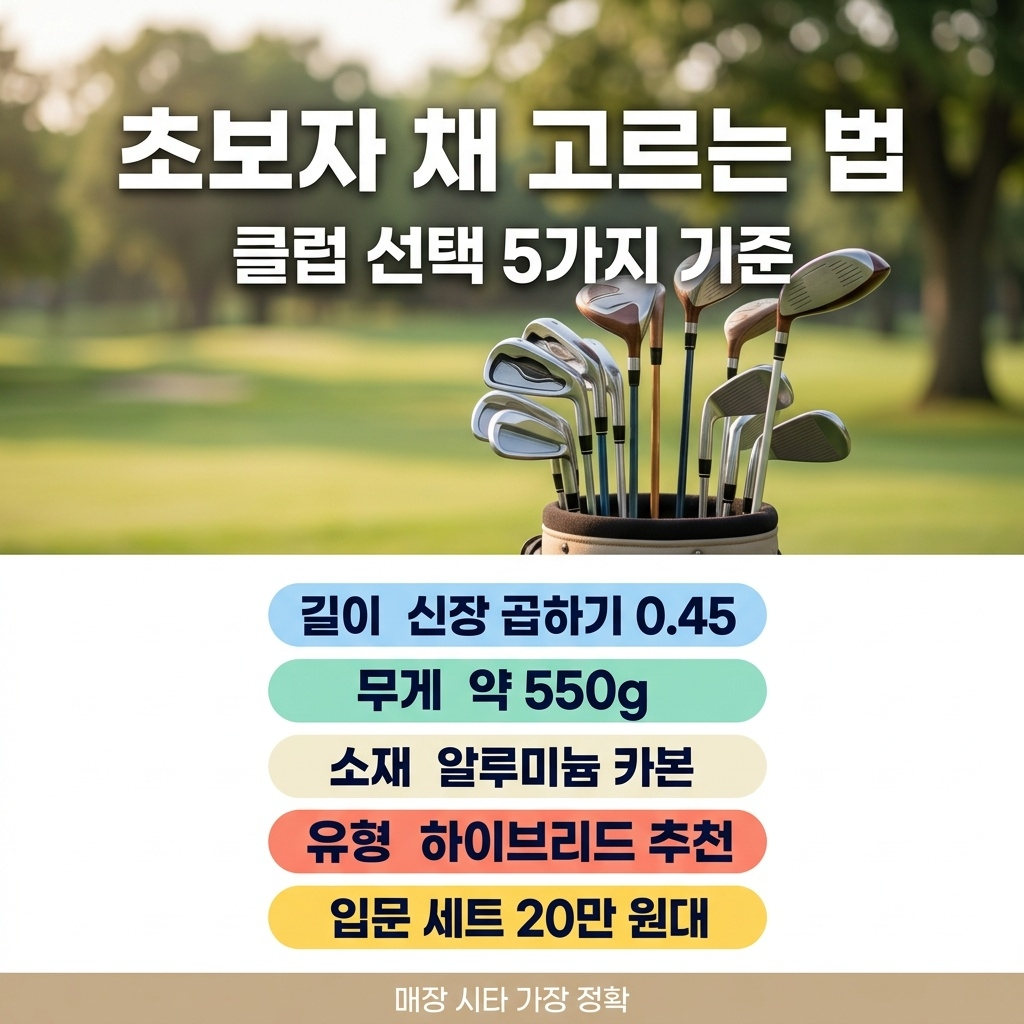 50대 이후 국민 운동으로 뜬 파크골프, 채 고르는 법부터 자격증까지 한번에 정리 2 초보자를 위한 채(클럽) 고르는 법