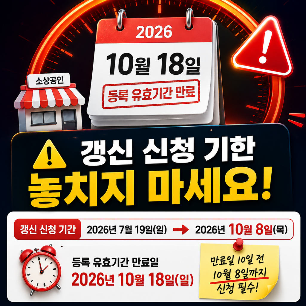 갱신 대상과 기한부터 확인하세요