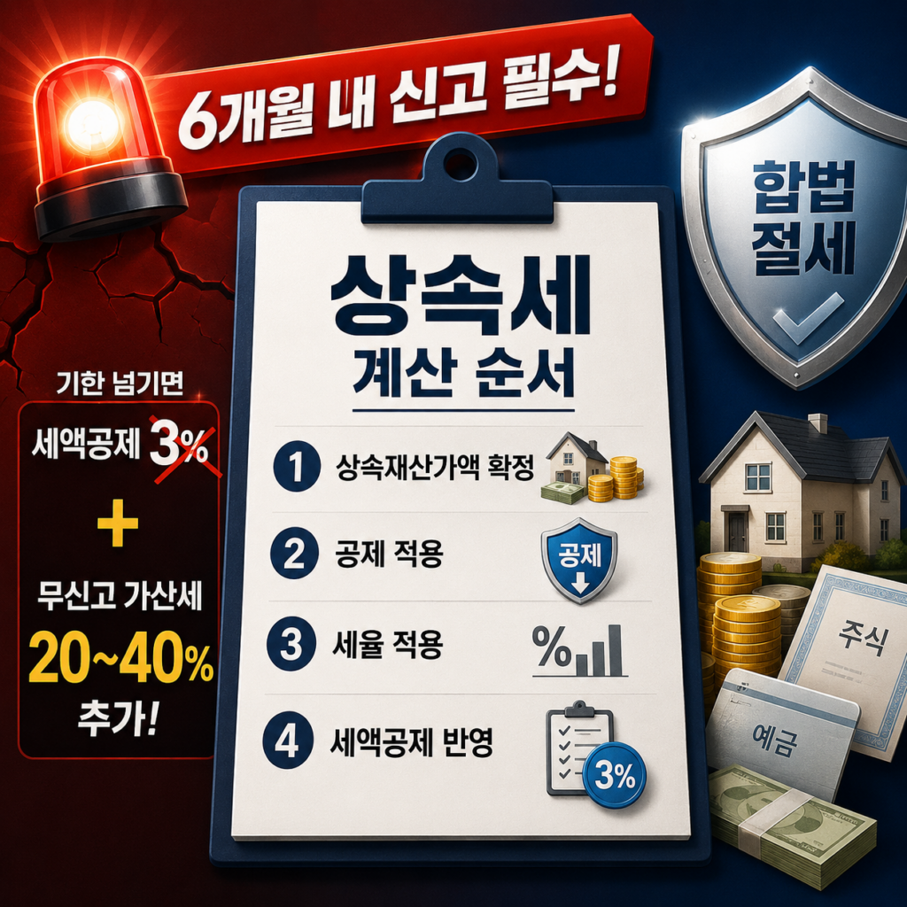 상속세 계산 순서와 공제 항목