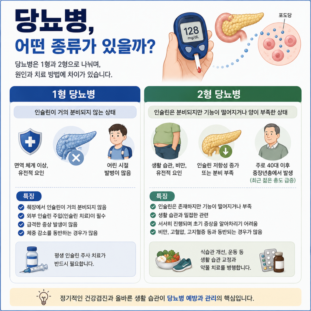 당뇨병 초기증상과 원인 2 당뇨병의 주요 유형과 특성