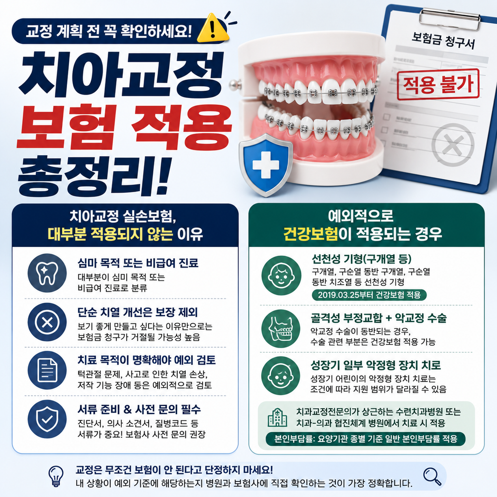 치아교정 비용 평균 얼마? 종류별 가격과 실손보험 기준