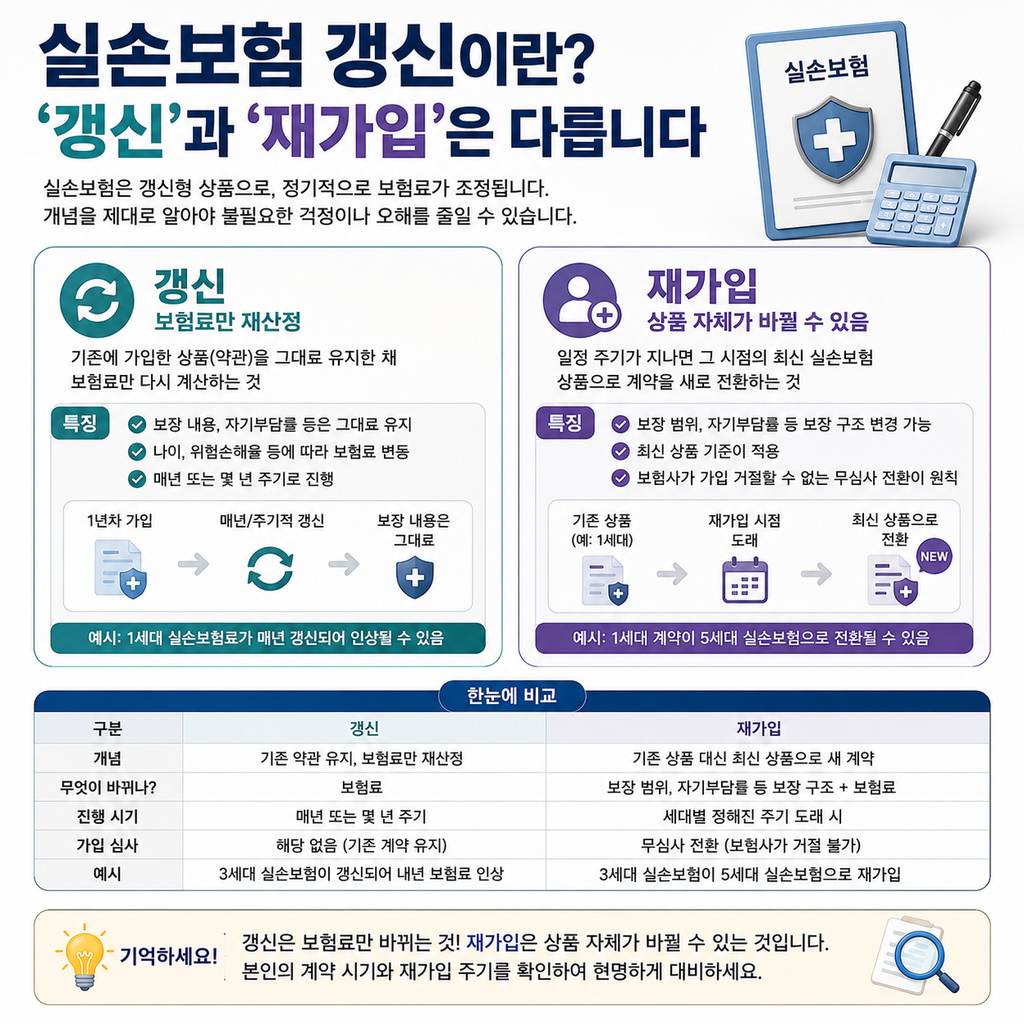 실손보험 갱신 시 확인할 점, 보험료 인상 전 꼭 체크하세요