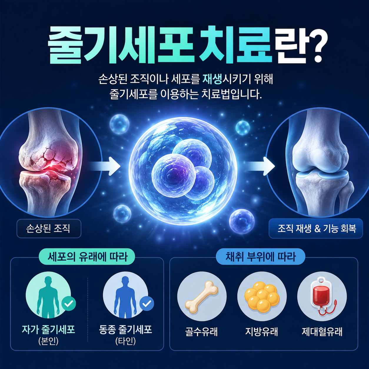 줄기세포치료, 국내 허가받은 치료제부터 확인하세요