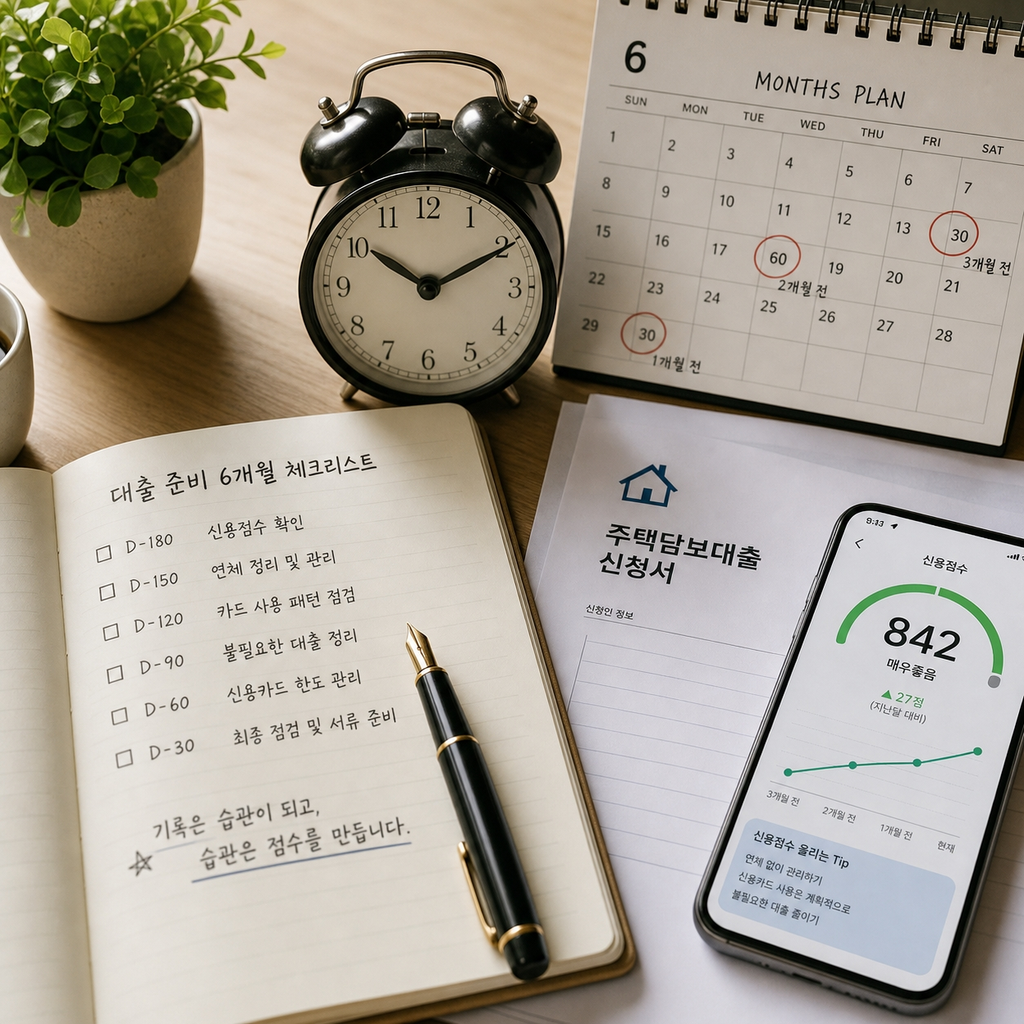 신용점수 올리는 법 5가지, 6개월이면 등급이 바뀝니다 2 대출 신청 3~6개월 전부터 신용점수를 관리하는 모습
