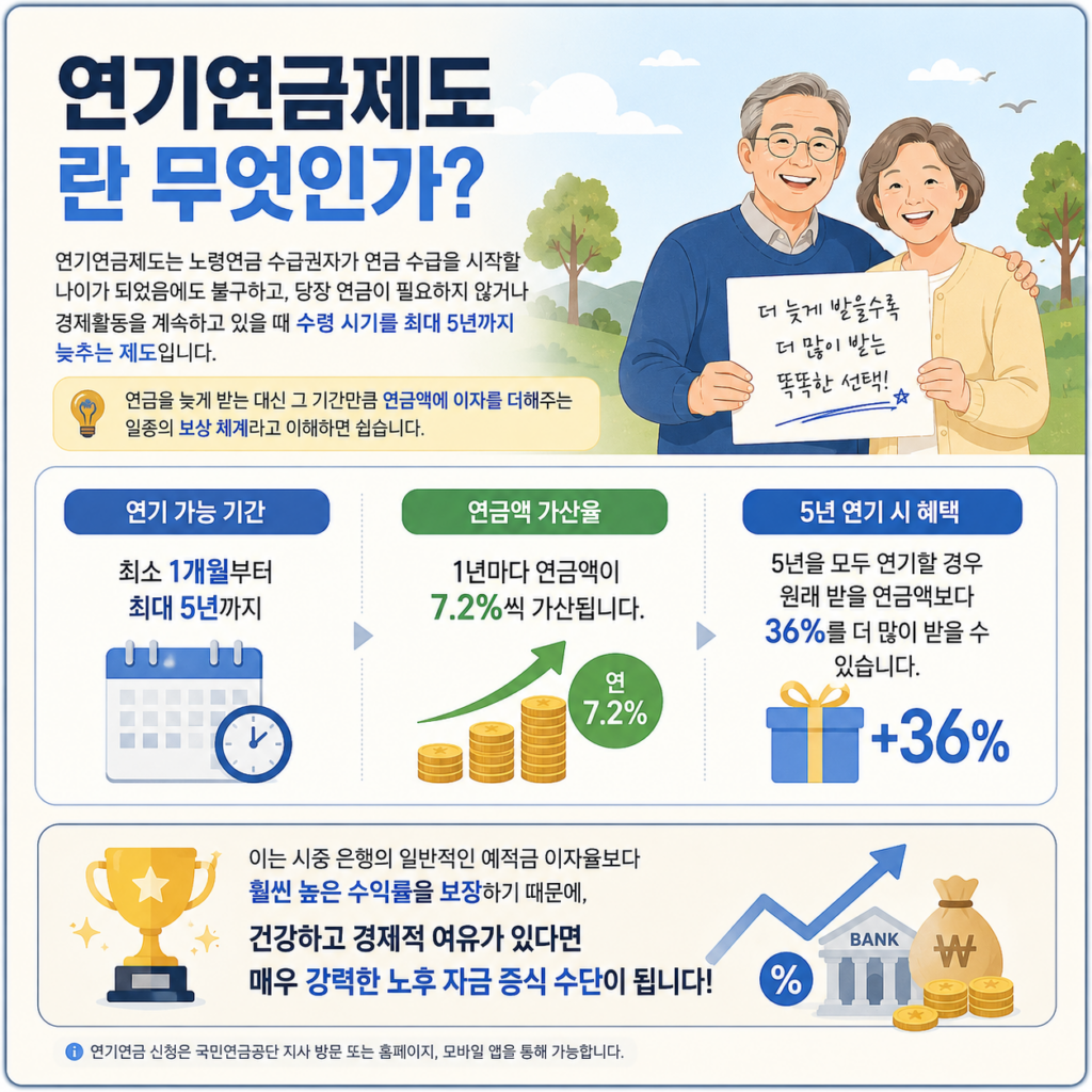 연기연금제도란 무엇인가
