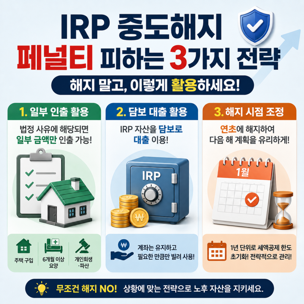 중도해지 페널티를 피하거나 줄이는 실용적인 전략