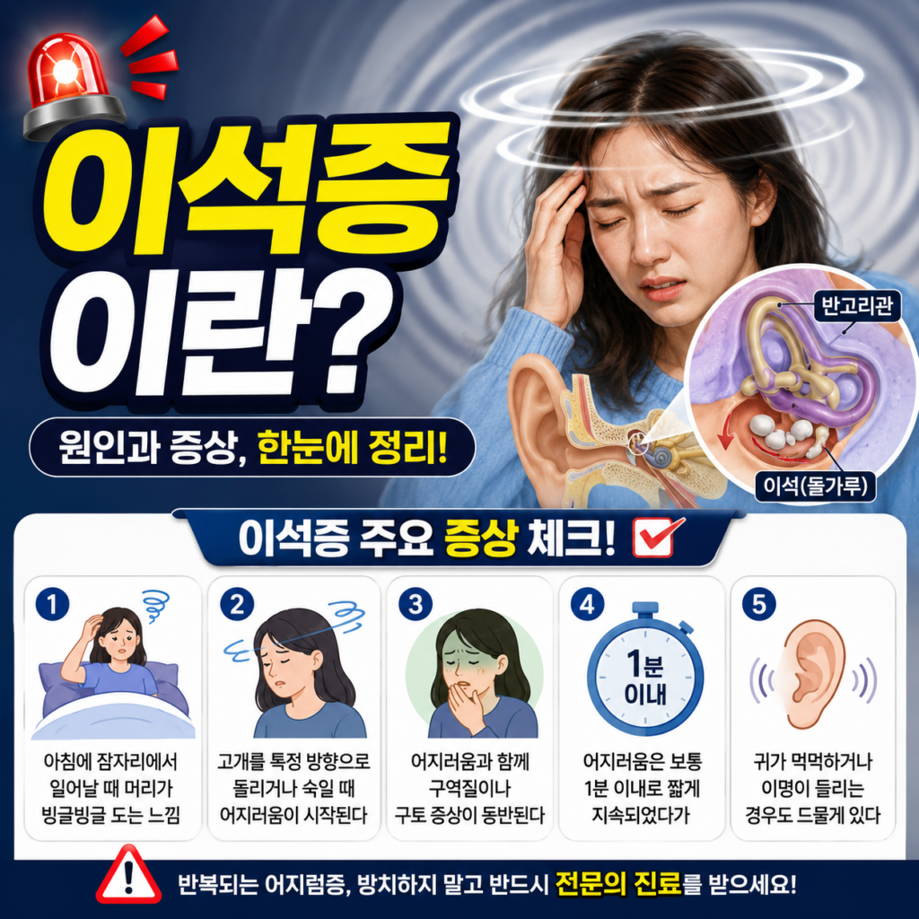 이석증이란 무엇이며 왜 발생하는가