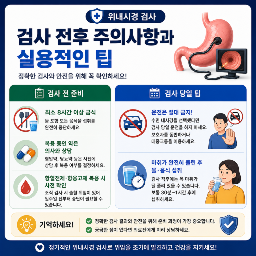 위암 검진 대상 연령과 주기, 놓치면 안 되는 이유 2 위내시경 검사 전후 주의사항과 실용적인 팁