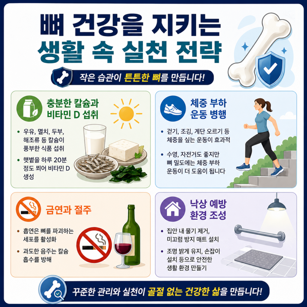 뼈 건강을 지키는 생활 속 실천 전략