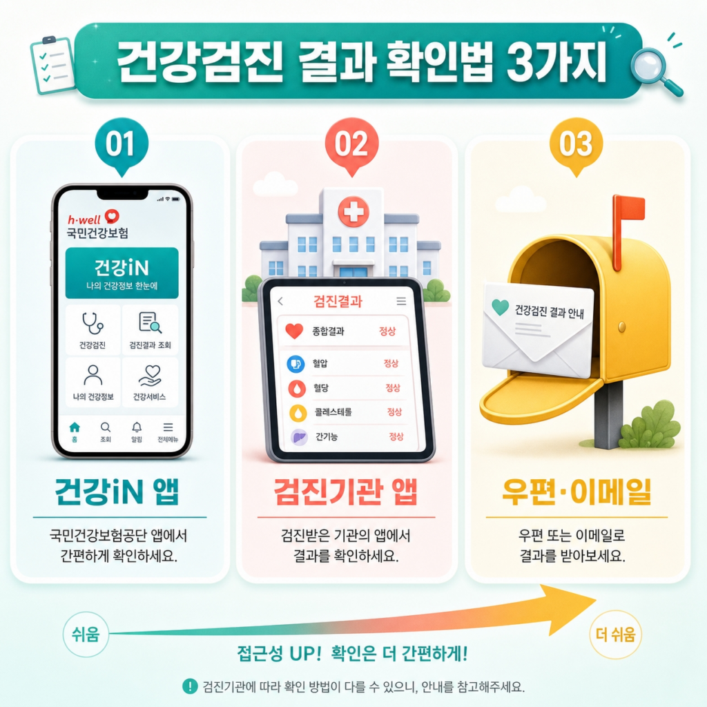 건강검진 결과지를 확인하는 현실적인 방법