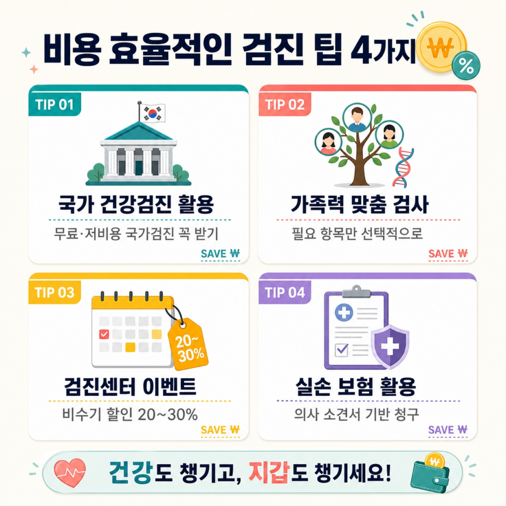 비용 효율적인 건강검진 활용 팁
