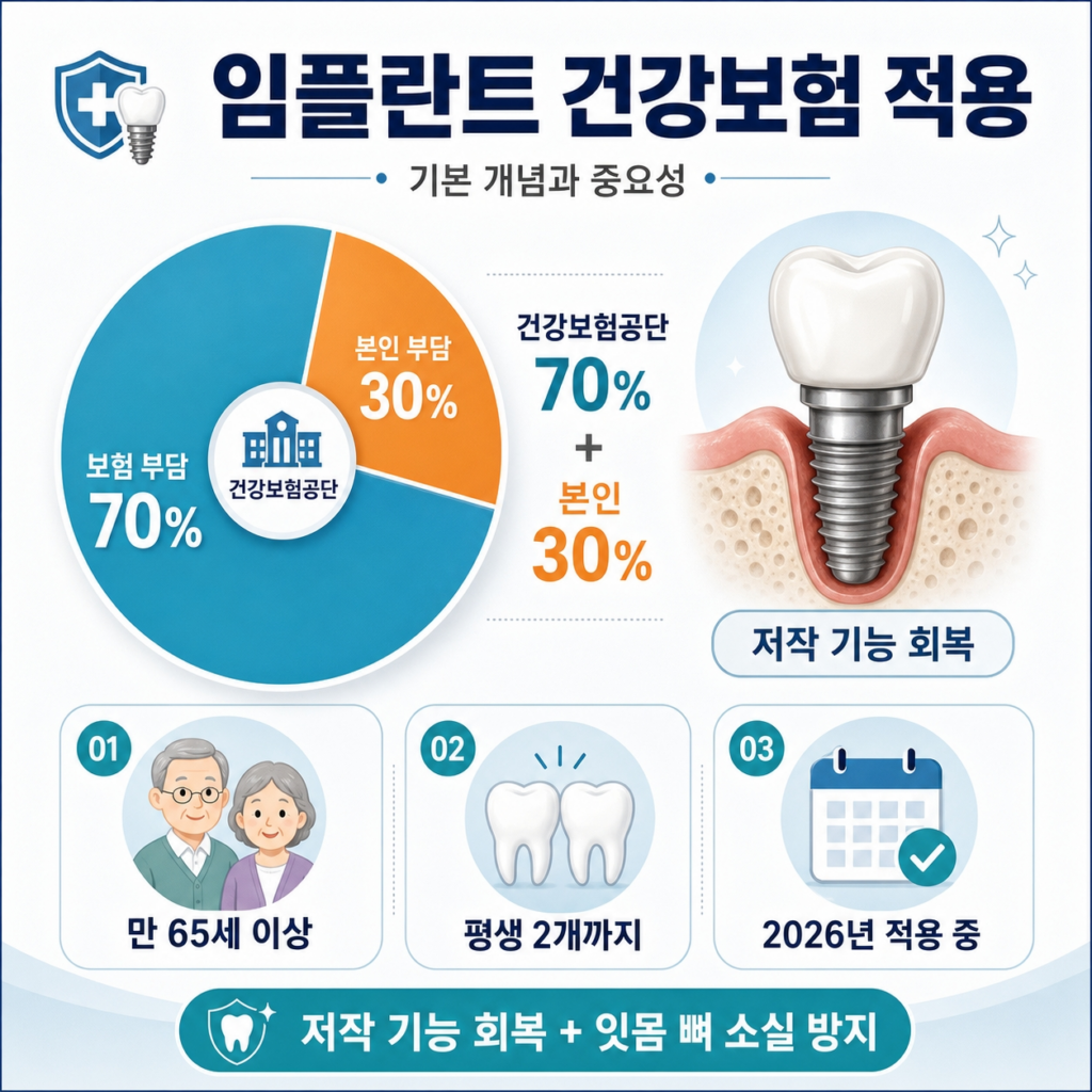 임플란트 건강보험 적용의 기본 개념과 중요성