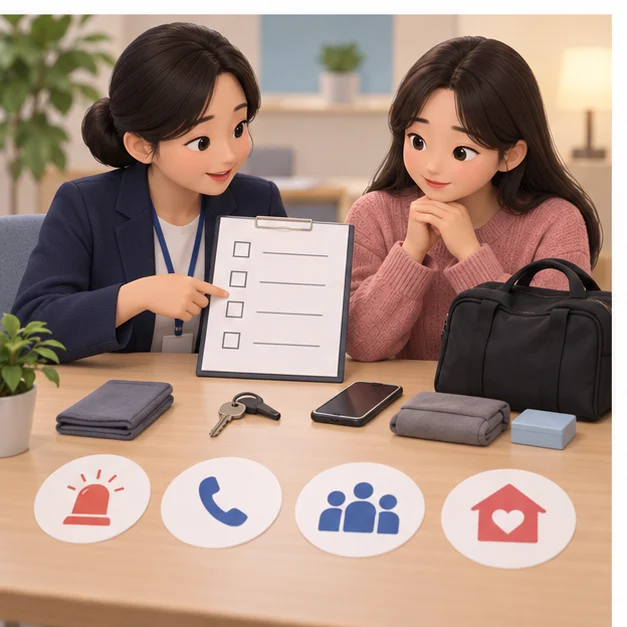 가정폭력피해자 보호시설 지원 준비서류 점검