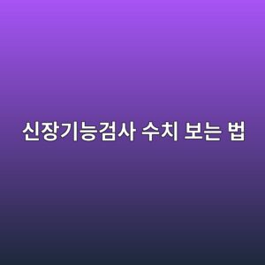 신장기능검사 수치 보는 법: 크레아티닌·eGFR·소변검사 차이 11 ec8ba0ec9ea5eab8b0eb8aa5eab280ec82ac ec8898ecb998 ebb3b4eb8a94 ebb295 1789078798