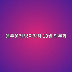 음주운전 방지장치 10월 의무화, 대상과 처벌 총정리 8 ec9d8ceca3bcec9ab4eca084 ebb0a9eca780ec9ea5ecb998 10ec9b94 ec9d98ebacb4ed9994 1790263625