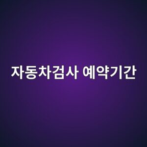 자동차검사 예약기간, 만료일 앞뒤 31일 안에 받으면 손해 없어요 1 ec9e90eb8f99ecb0a8eab280ec82ac ec9888ec95bdeab8b0eab084 1789485510
