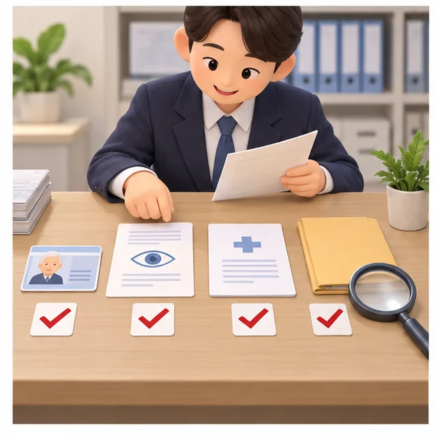 노인 개안수술비 지원 준비서류 점검