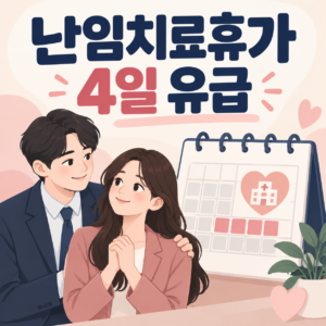 난임치료휴가 11월 27일 유급 4일 확대, 급여 신청방법 1 난임치료휴가 유급 4일 확대 안내