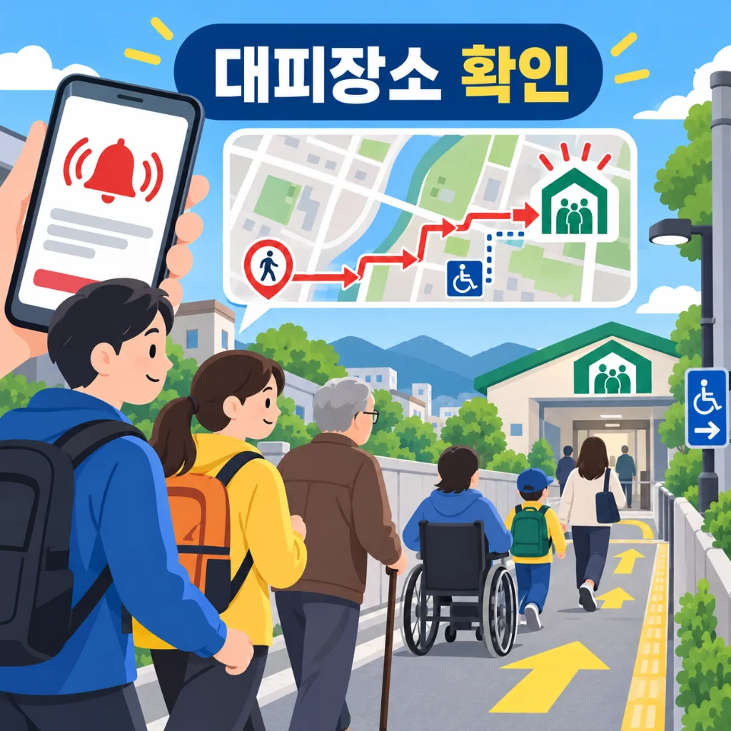 스마트폰 재난문자 설정 방법
