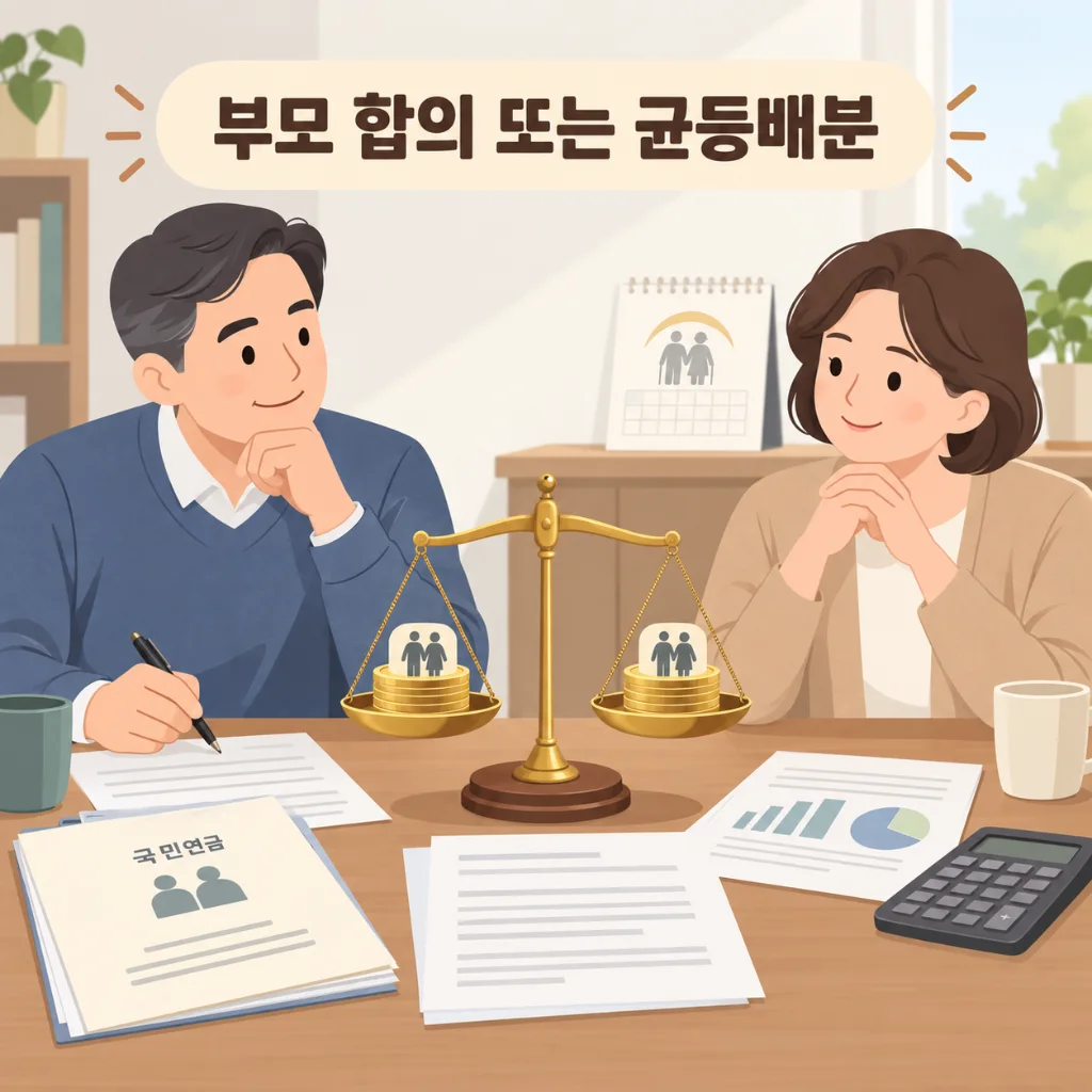 부모 출산크레딧 배분 방법