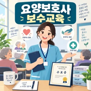 요양보호사 보수교육 안내
