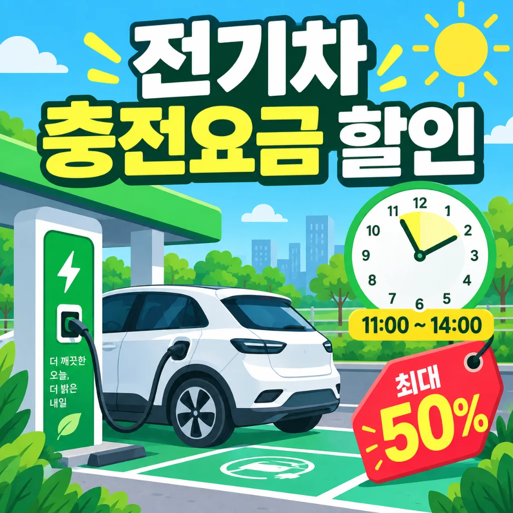 전기차 충전요금 할인 안내