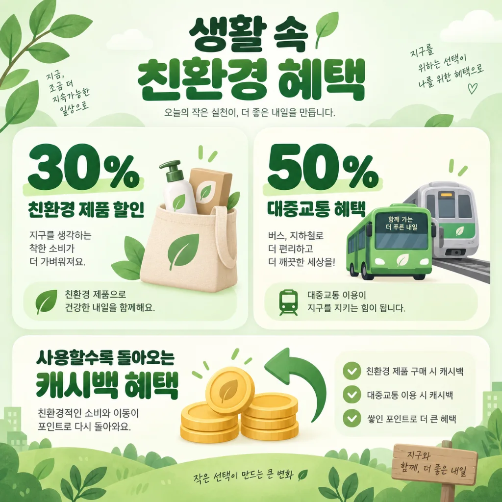 친환경 소비와 대중교통 혜택