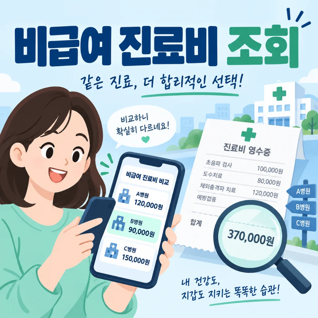 비급여 진료비 조회 방법, 병원별 가격 비교와 확인사항 1 비급여 진료비 조회 안내