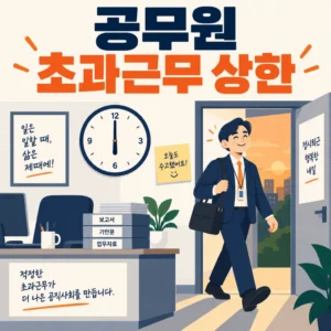 공무원 초과근무 상한 안내
