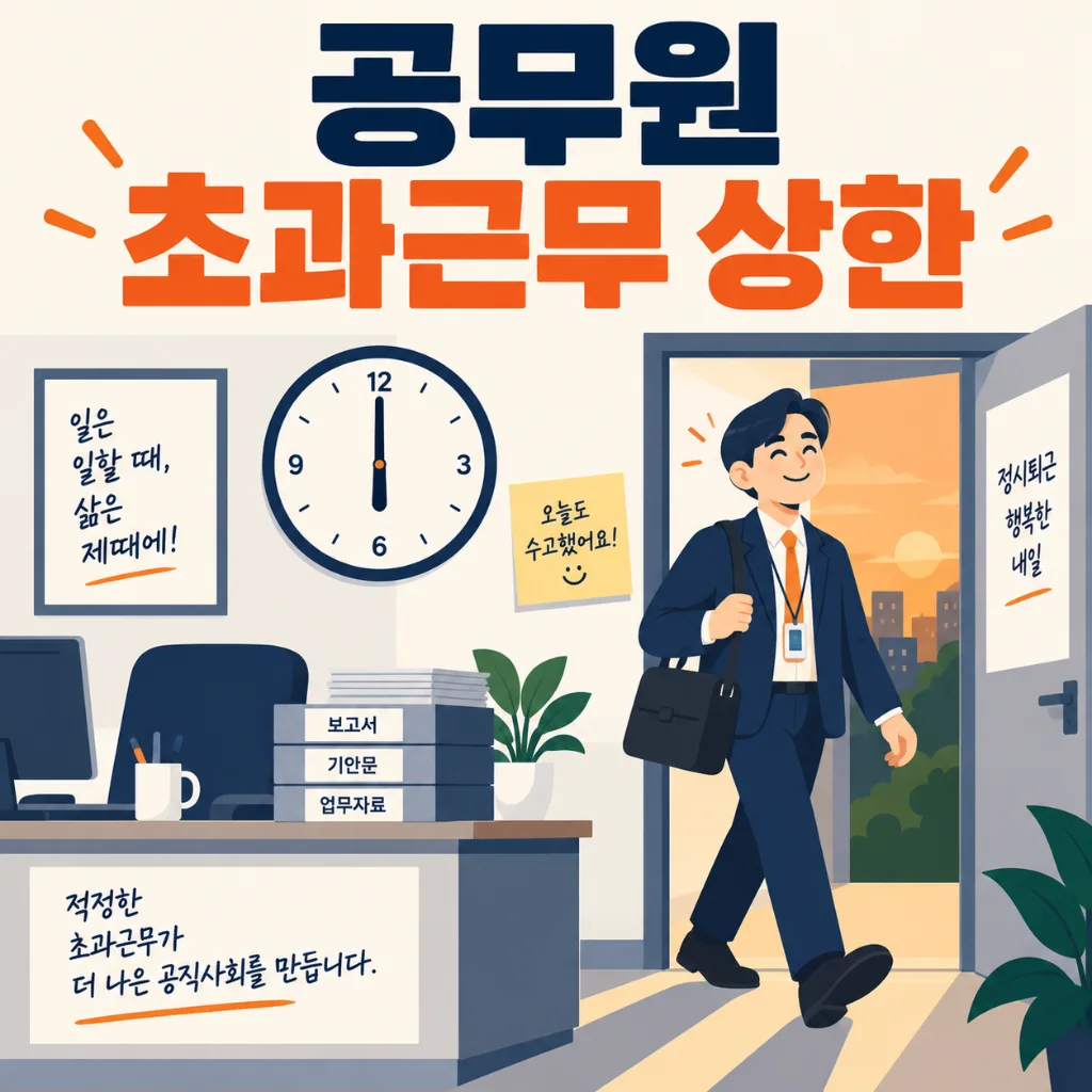 공무원 초과근무 상한 안내