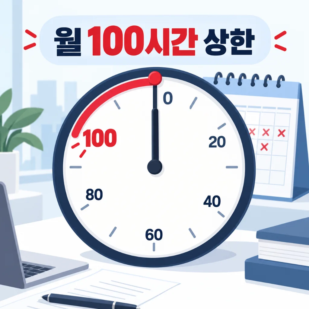 월 초과근무시간 관리 기준
