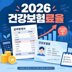 2026 건강보험료율 7.19퍼센트