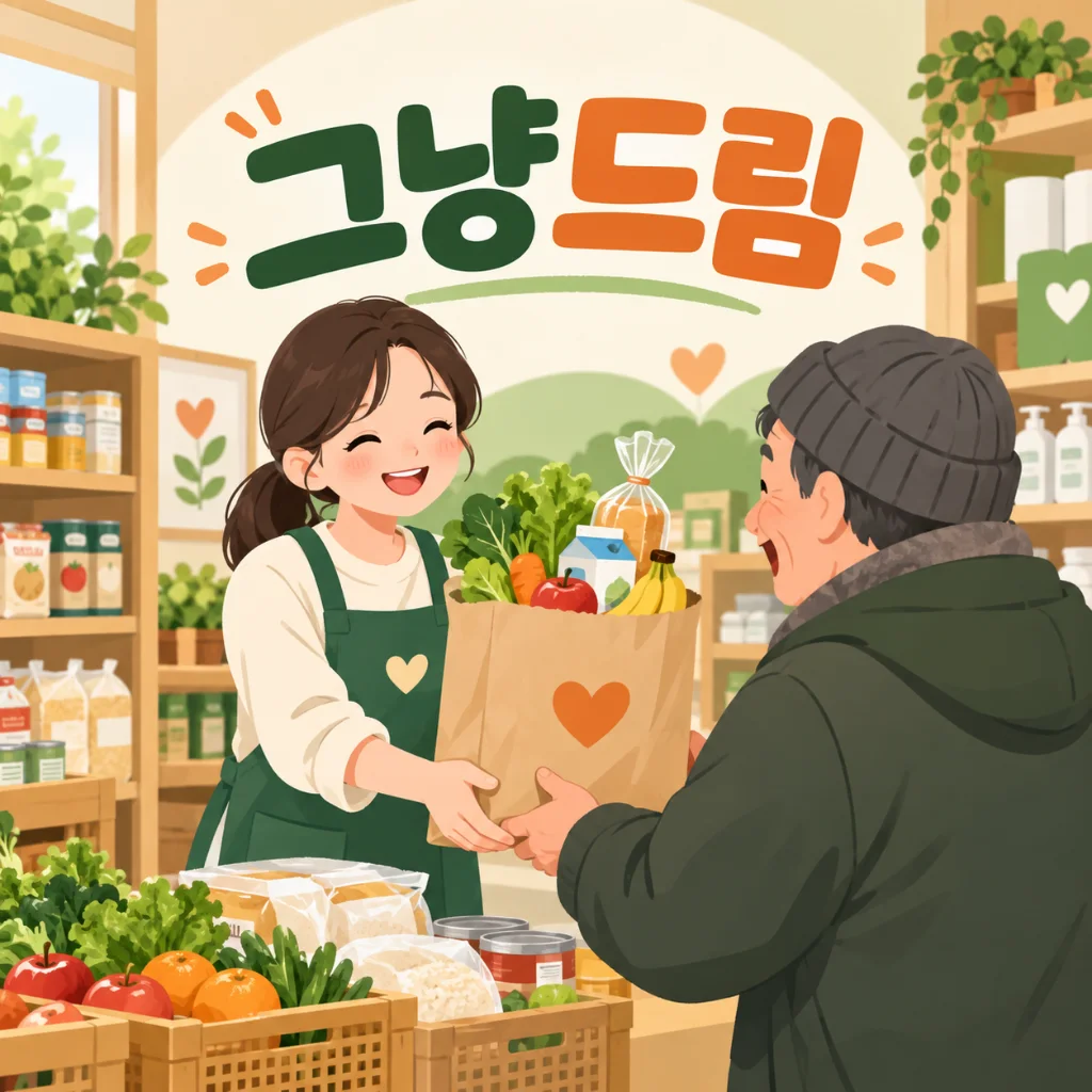그냥드림 먹거리 지원 안내
