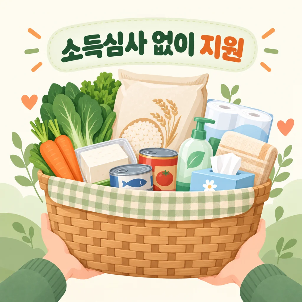 먹거리 생필품 지원 품목