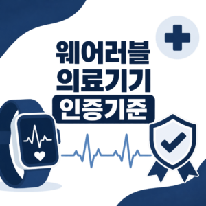 웨어러블 의료기기 인증기준, 스마트워치 심전도 허가는 어떻게 될까 2 웨어러블 의료기기 인증기준을 안내하는 미니멀 일러스트 썸네일